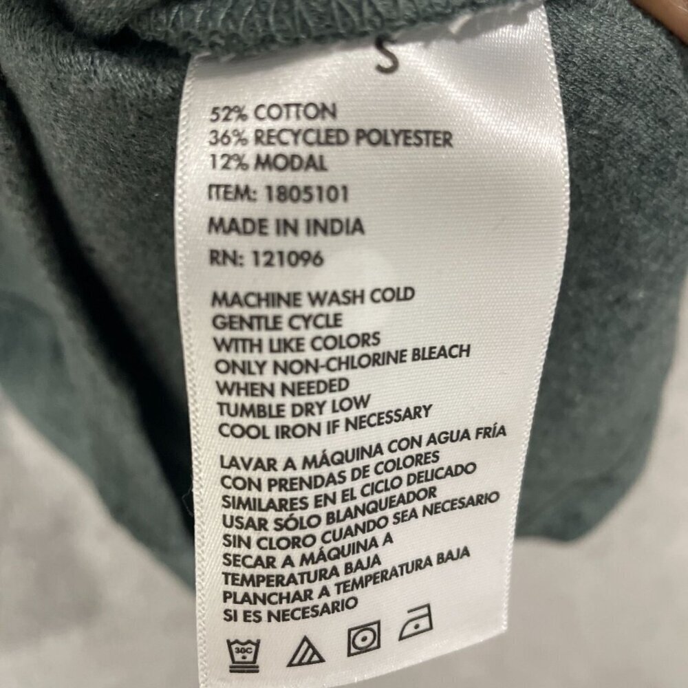 NEW English Laundry Men's S Green Long-Sleeve Crew Neck Waffle Knit Sweatshirt - Picture 6 of 9